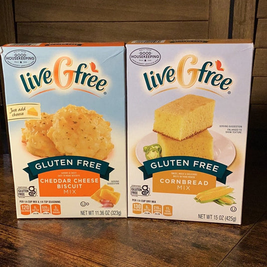 LiveGfree Savory baking mixes- 2 flavors - Gluten-FreeDelivery.com